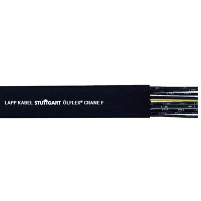 Lapp ÖLFLEX CRANE F Control Cable, 12 Cores 1.5mm² 16 AWG, 50 m Length, Unscreened Stranded Copper Conductors, Black 0041046