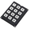 EOZ 12 Key Polycarbonate Keypad IP40 4x3 Layout 60°C Max Operating Temperature