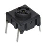 MEC IP67 Black Tactile Switch Flat 6.5 mm SPST 50mA 24V dc PCB
