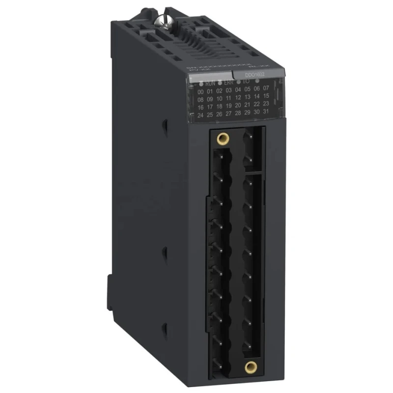 Schneider Electric PLC I/O Module 16 Discrete Outputs Rack Mount 19-30V DC for M340 Series BMXDDO1602