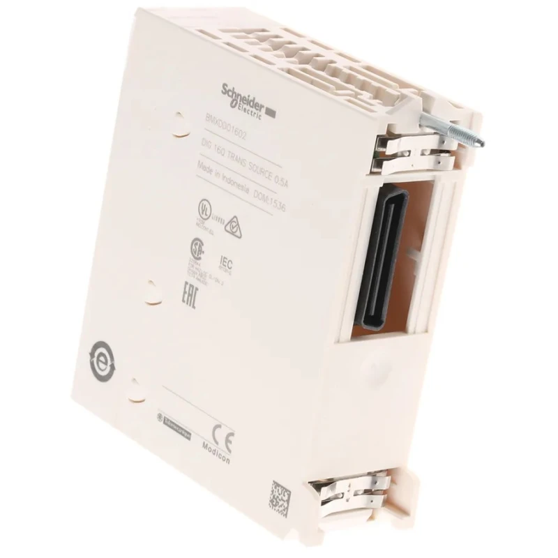 Schneider Electric PLC I/O Module 16 Discrete Outputs Rack Mount 19-30V DC for M340 Series BMXDDO1602