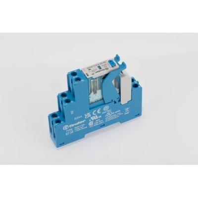 Finder 4C Series Interface Relay, DIN Rail Mount, 12V DC Coil, DPDT Contact, 8A Switching Current 4C.02.9.012.0050SPA