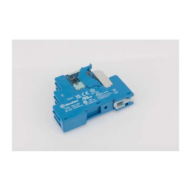 Finder 4C Series Interface Relay, DIN Rail Mount, 12V DC Coil, DPDT Contact, 8A Switching Current 4C.02.9.012.0050SPA