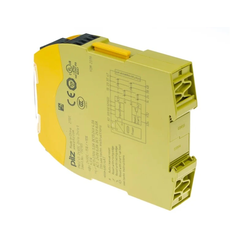 Pilz PNOZ s5 24V DC Safety Relay with 2 Safety Contacts and Screw Terminals 750105