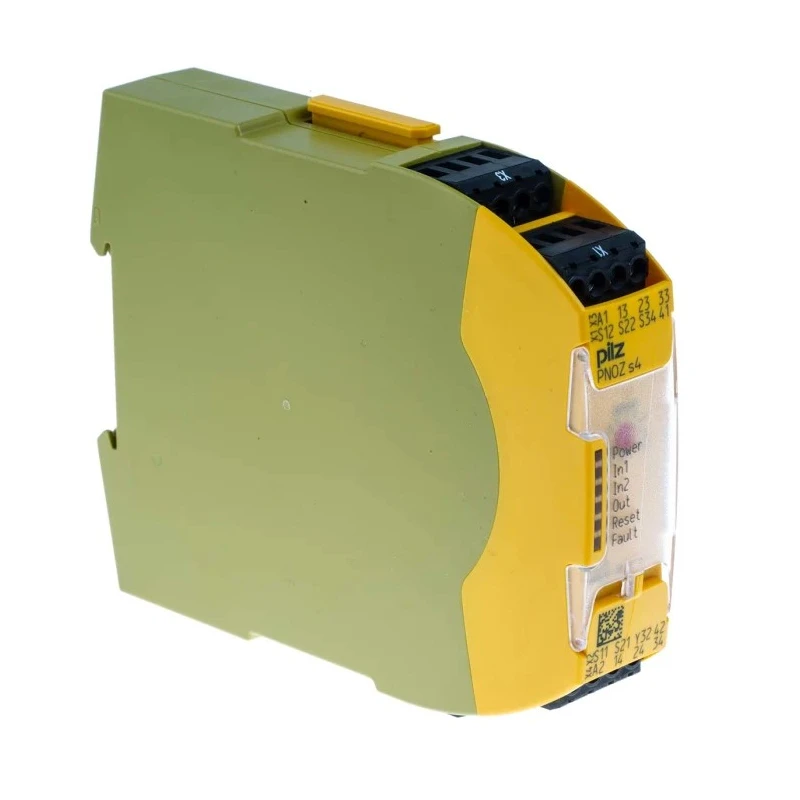 Pilz Safety Relay PNOZ s4 24V DC, 3 Safety Contacts, 1 Auxiliary Contact, DIN Rail Mount 750104