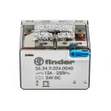 Finder Power Relay, 24V DC Coil, 12A Switching Current, 4PDT Contact Configuration, Series 56 56.34.9.024.0040