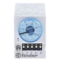 Finder Multifunction Timer Relay 4PDT Contact Configuration 125 V dc, 110 V ac, 125 V ac, Time Range 0.05s 85.04.0.125.0000