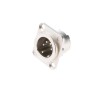 Neutrik Panel XLR Connector Straight 50V 10A Male 4 Contacts Silver over Nickel Plating NC4MD-LX
