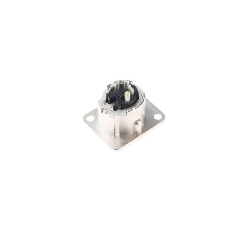 Neutrik Panel XLR Connector Straight 50V 10A Male 4 Contacts Silver over Nickel Plating NC4MD-LX