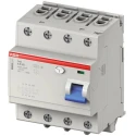 ABB F404 Series Residual Current Circuit Breaker 63A 3-Pole 30mA Type A 1kA Breaking 2CCF544110E0630 - F404A-63/0.03, 2CC