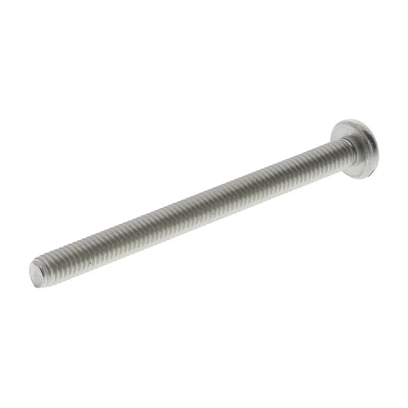 RS PRO Slot Pan Head Stainless Steel Machine Screw M4 Thread 50 mm Length 130-656
