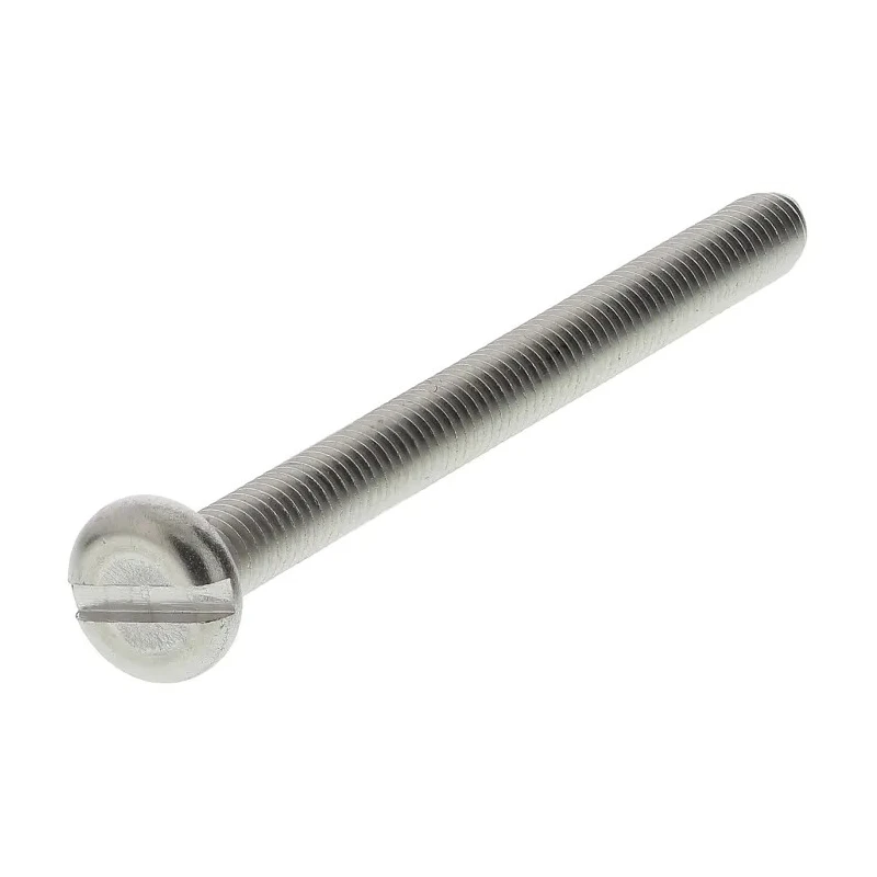 RS PRO Slot Pan Head Stainless Steel Machine Screw M4 Thread 50 mm Length 130-656