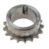 RS PRO 17 Tooth Taper Bush Sprocket 06 B-1 Steel Material 51.83mm Pitch Diameter 22mm Width 183-322