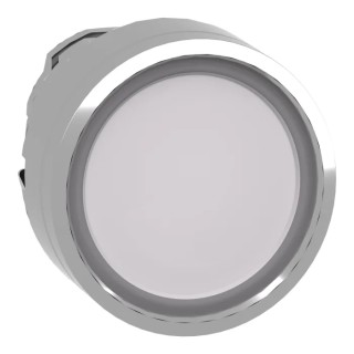 Schneider Electric Harmony Series White Spring Return Push Button Head 22 mm Cutout Diameter Metal IP69K IP66 IP67 ZB4BA18