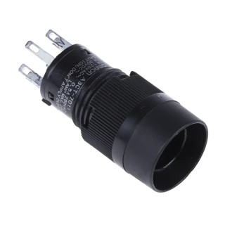 Omron A3CT Series Illuminated Momentary Push Button Switch, Panel Mount, 12 mm Cutout, SPST, IP40, Green Red White A3CT-7011
