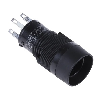 Omron A3CT Series Illuminated Momentary Push Button Switch, Panel Mount, 12 mm Cutout, SPST, IP40, Green Red White A3CT-7011