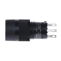 Omron A3CT Series Illuminated Momentary Push Button Switch, Panel Mount, 12 mm Cutout, SPST, IP40, Green Red White A3CT-7011
