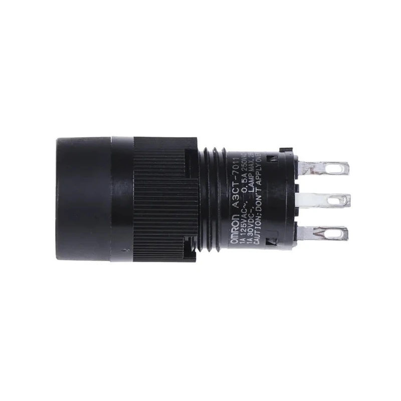 Omron A3CT Series Illuminated Momentary Push Button Switch, Panel Mount, 12 mm Cutout, SPST, IP40, Green Red White A3CT-7011