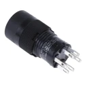 Omron A3CT Series Illuminated Momentary Push Button Switch, Panel Mount, 12 mm Cutout, SPST, IP40, Green Red White A3CT-7011