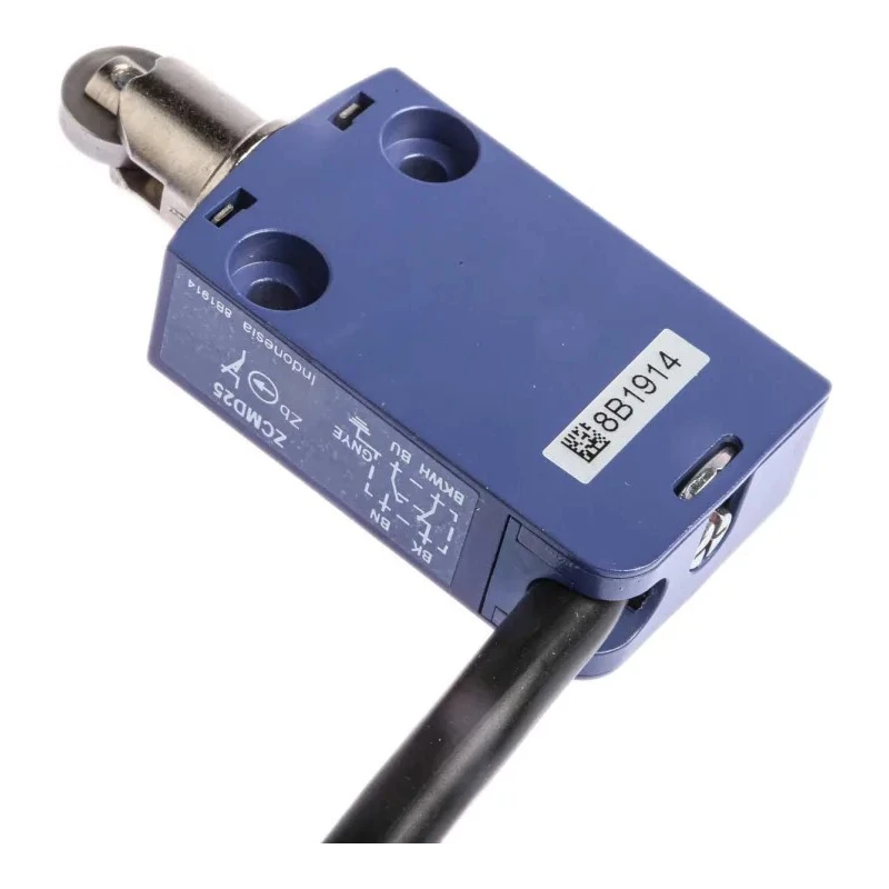 Telemecanique Sensors OsiSense XC Series Roller Plunger Limit Switch, 1 NO/1 NC, IP66 IP67 IP68, Zinc Alloy XCMD2502L1