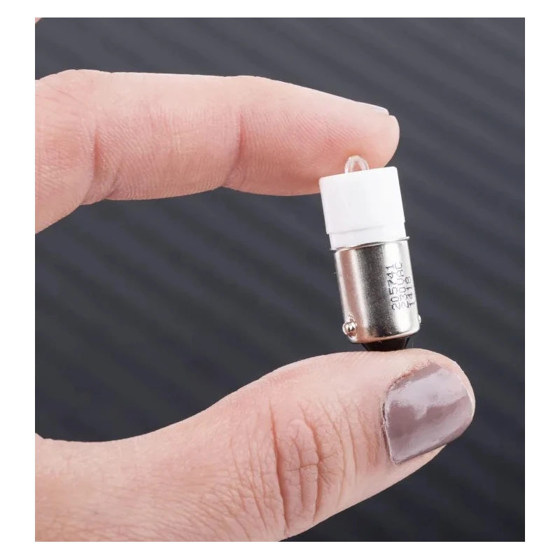RS PRO White Indicator Lamp Single Chip, 230V AC, BA9 Base, 10 mm Diameter 205-741