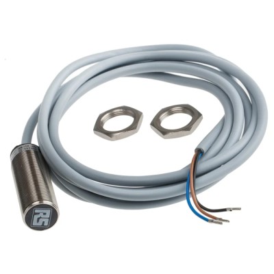 RS PRO Threaded Barrel Inductive Proximity Sensor M18 x 1 PNP 30 V dc 200 mA 5 mm Detection 50 mm Length 208-241