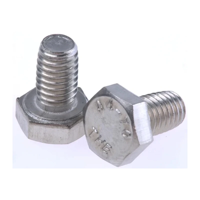 RS PRO Plain Stainless Steel Hex Bolt M6 x 10 mm DIN 933 190-147