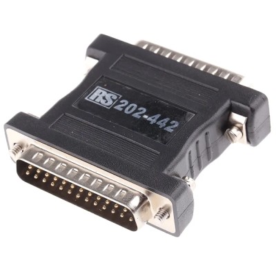RS PRO D-Sub Adapter 25-Way Male to Male Straight Connector with 300V Operating Voltage 202-442