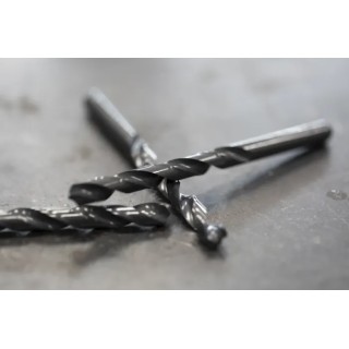 RS PRO HSS Jobber Twist Drill Bit 8 mm Size, 117 mm Overall Length, 118° Point Angle, Plain Shank, 10 Pieces 213-124