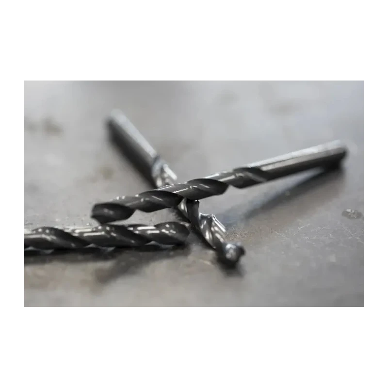 RS PRO HSS Jobber Twist Drill Bit 8 mm Size, 117 mm Overall Length, 118° Point Angle, Plain Shank, 10 Pieces 213-124