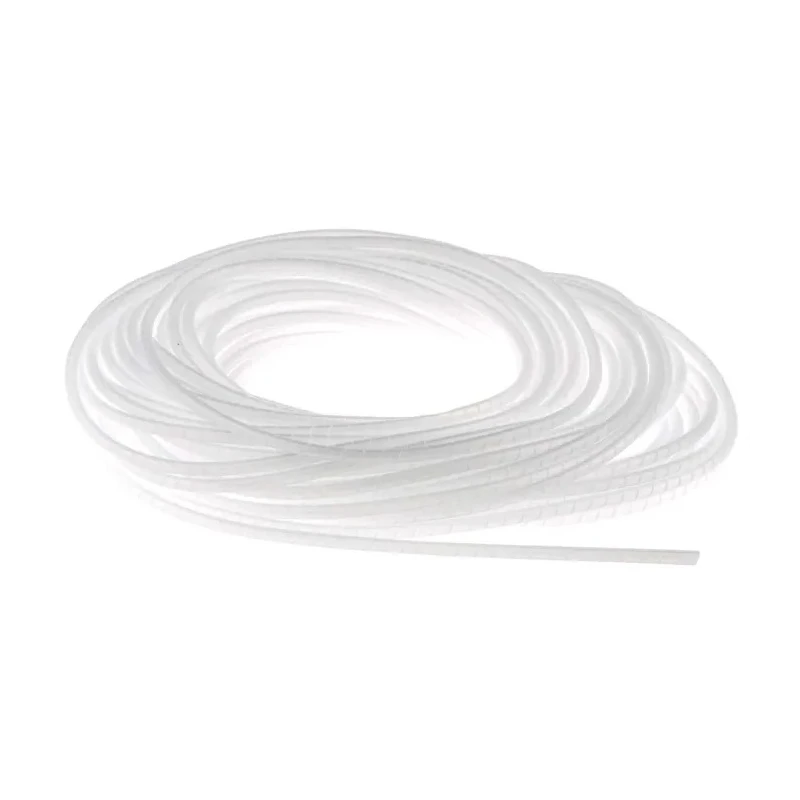HellermannTyton Spiral Cable Wrap Polytetrafluoroethylene 8 mm Max Bundle Diameter 1.6 mm Cable 161-45000 SBPTFE1.5-PTFE-NA