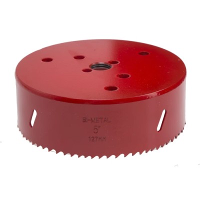 RS PRO 127 mm Diameter Bi-Metal HSS Hole Saw Drill Bit 6 Teeth per Inch 32mm Cut Depth 216-094