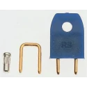 HARWIN Jumper Straight Male Uninsulated 2 Way 1 Row 5.08 mm Pitch D3080B-46