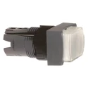 Schneider Electric Harmony XB6 Series White Spring Return Rectangular Mushroom Push Button Head 16mm Cutout IP65 ZB6DE1