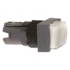 Schneider Electric Harmony XB6 Series White Spring Return Rectangular Mushroom Push Button Head 16mm Cutout IP65 ZB6DE1