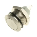 APEM Push Button Switch, Latching, 19.2 mm Cutout, IP65, Silver Actuator, 2A Contact Current, AV09100EA240K