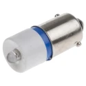 RS PRO Blue Indicator Lamp Single Chip, 28V dc, BA9 Base, 10 mm Diameter 212-496