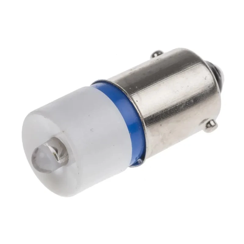 RS PRO Blue Indicator Lamp Single Chip, 28V dc, BA9 Base, 10 mm Diameter 212-496