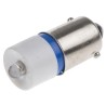 RS PRO Blue Indicator Lamp Single Chip, 28V dc, BA9 Base, 10 mm Diameter 212-496