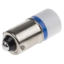 RS PRO Blue Indicator Lamp Single Chip, 28V dc, BA9 Base, 10 mm Diameter 212-496