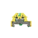 Weidmüller WPE Series Earth Terminal Block Green, Yellow, 2.5mm² Cable CSA, 1-Level, Screw Termination, 500V 300A 1016200000