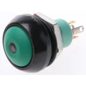APEM IP Series Illuminated Push Button Switch Momentary Panel Mount 13.6 mm Cutout SPST Green LED IP67 28 V dc IPR3SAD3L0G