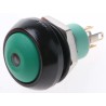 APEM IP Series Illuminated Push Button Switch Momentary Panel Mount 13.6 mm Cutout SPST Green LED IP67 28 V dc IPR3SAD3L0G