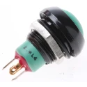 APEM IP Series Illuminated Push Button Switch Momentary Panel Mount 13.6 mm Cutout SPST Green LED IP67 28 V dc IPR3SAD3L0G