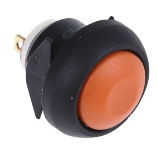 APEM IB Series Miniature Momentary Push Button Switch Panel Mount 12.2 mm Cutout SPST IP67 50 V dc 125 V ac IBR3SAD900