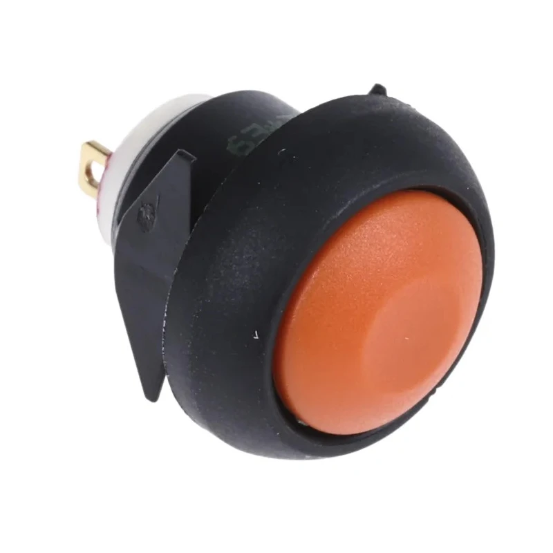 APEM IB Series Miniature Momentary Push Button Switch Panel Mount 12.2 mm Cutout SPST IP67 50 V dc 125 V ac IBR3SAD900