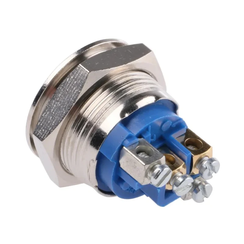 APEM AV Series Illuminated Push Button Switch, Momentary Operation, 19.2 mm Cutout, SPST Contact, Blue LED AV9SLD9081002