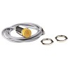 Turck Threaded Barrel Inductive Proximity Sensor M18 x 1, PNP Output, 30 V dc, 200 mA, 8 mm Detection, Chrome BI8U-M18-AP6X