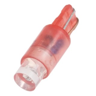 RS PRO Red Indicator Lamp Single Chip 24 V AC/DC Wedge Base 5.75 mm Diameter 90mcd 209-355