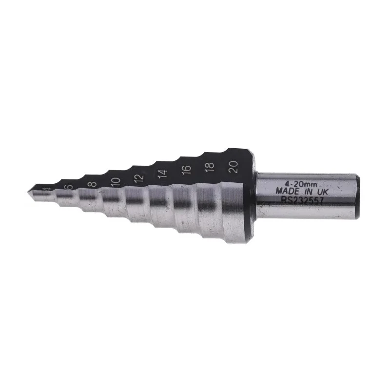 RS PRO HSS 4 to 20 mm² Drill Bit, Cone, Bright Finish, United Kingdom 232-557